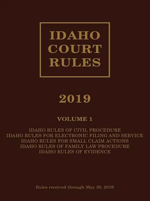 cover image of Idaho Court Rules